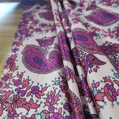 95gsm druckte Polyester Spandex-Satin-Gewebe, Chiffon- Gewebe des Polyester-50d