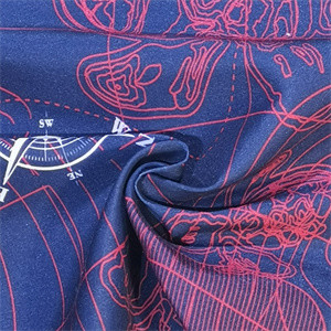 120gsm gesponnenes Microfiber-Gewebe 75Dx150D Peachtwill für Boardshorts