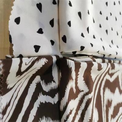 Twill druckte Chiffon- Gewebe durch das Yard 75dx75d 120gsm