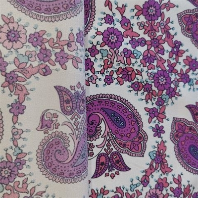 95gsm druckte Polyester Spandex-Satin-Gewebe, Chiffon- Gewebe des Polyester-50d