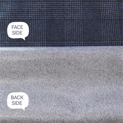 die Kleidungs-Gewebe 105dX105d Männer 200gsm 135CM strickten Veloursleder-Polyester-Gewebe-Abbinden