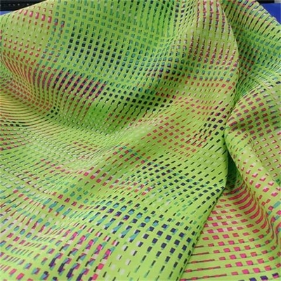Brett-kurzes Gewebe 85gsm 260t druckte Polyester-Rohseide 75dx75d
