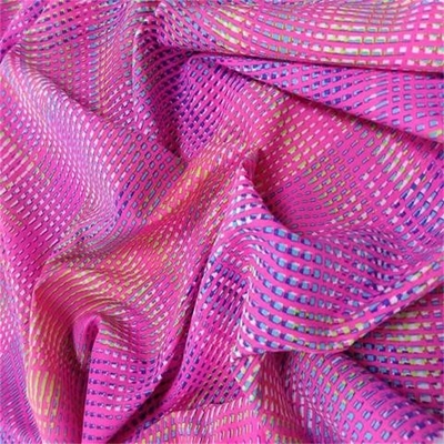 Brett-kurzes Gewebe 85gsm 260t druckte Polyester-Rohseide 75dx75d