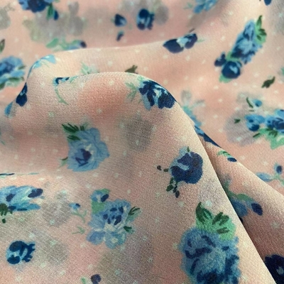 100 g/m² Satin-Chiffon-Spandex-Polyester-Gewebe bedruckt