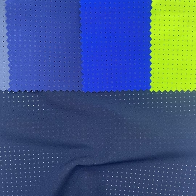 92%Polyester 8%Spandex 110-115GSM 4-Wege-Spandex-Lochgewebe