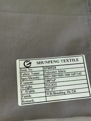 50D+30D*50D+30D 100%P 91GSM Polyestergewebe